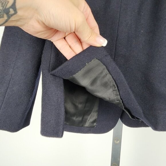 Vintage Chotirmall's Boys Navy Wool Blazer Size Boys 8-10 - Picture 8 of 14